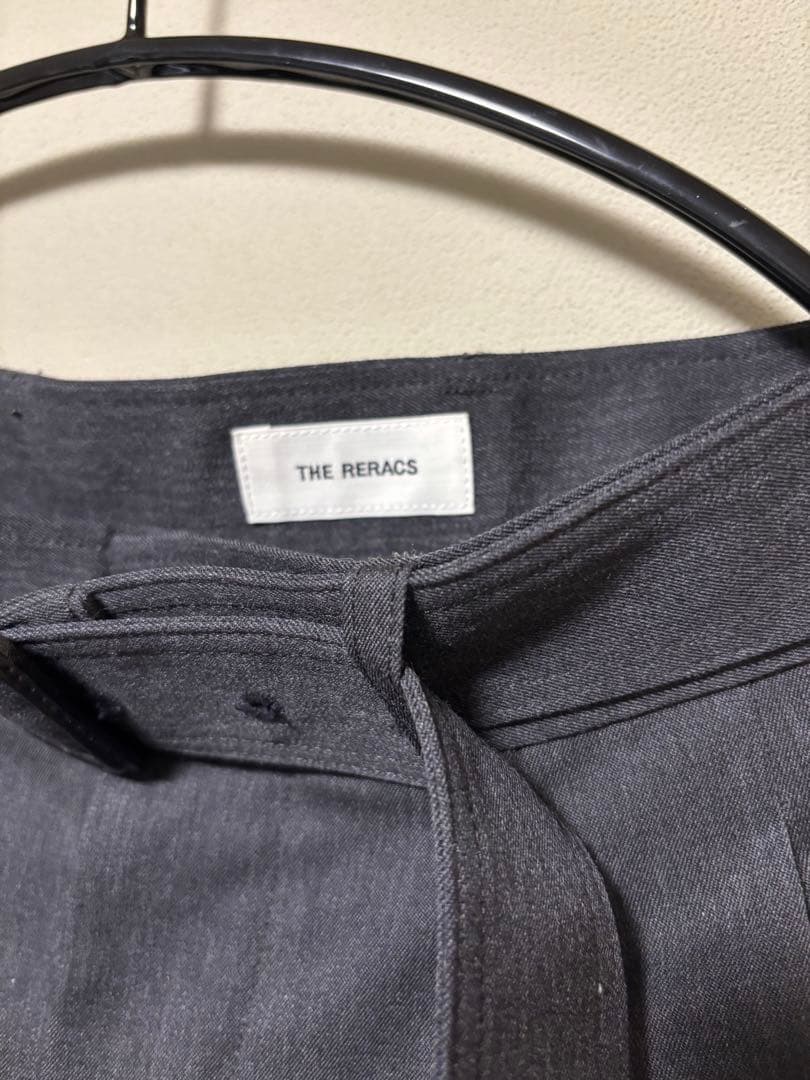 パンツ THE RERACS25AW THE SLACKS BELTED 2TUCK