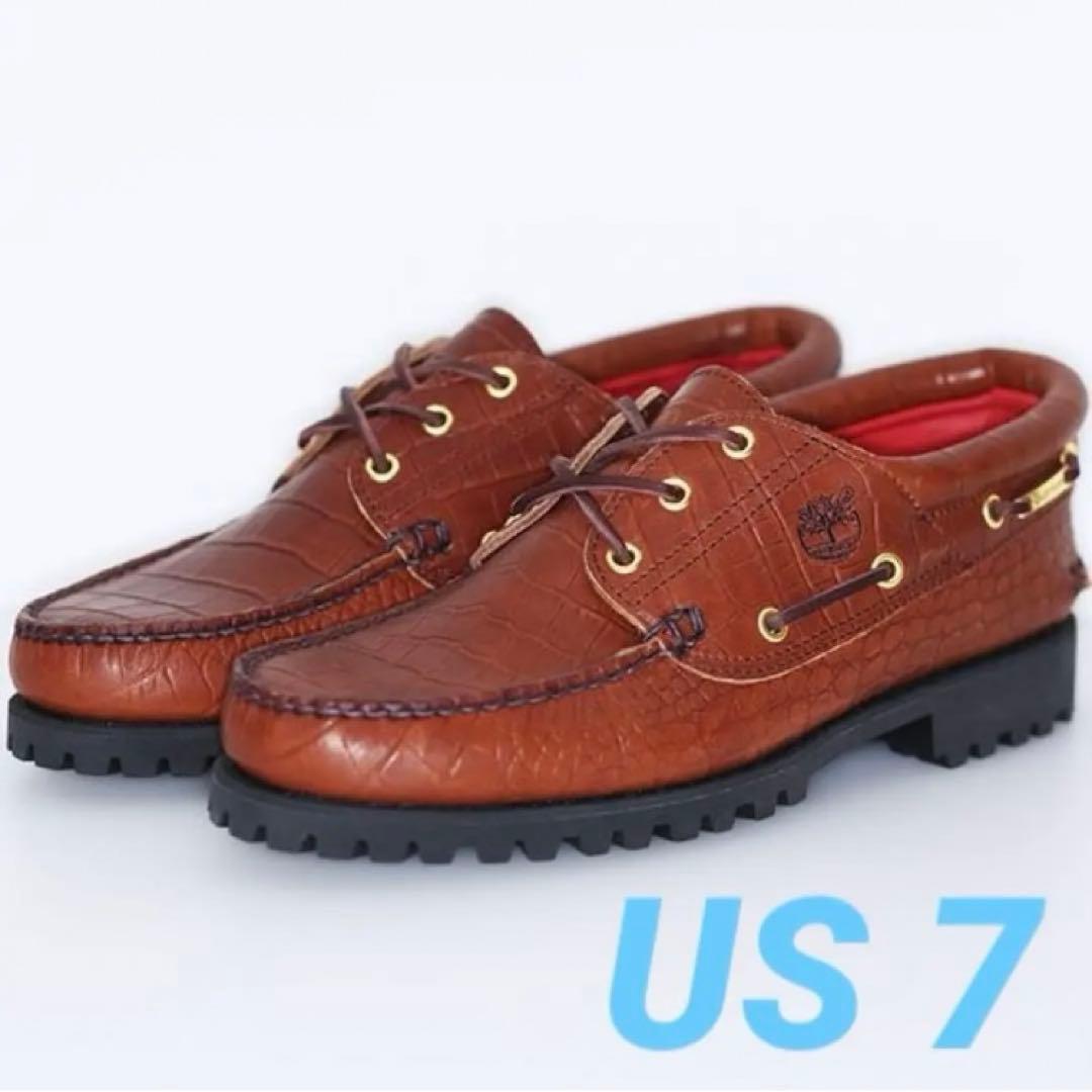 靴 Supreme Timberland 3-Eye Classic Lug US7