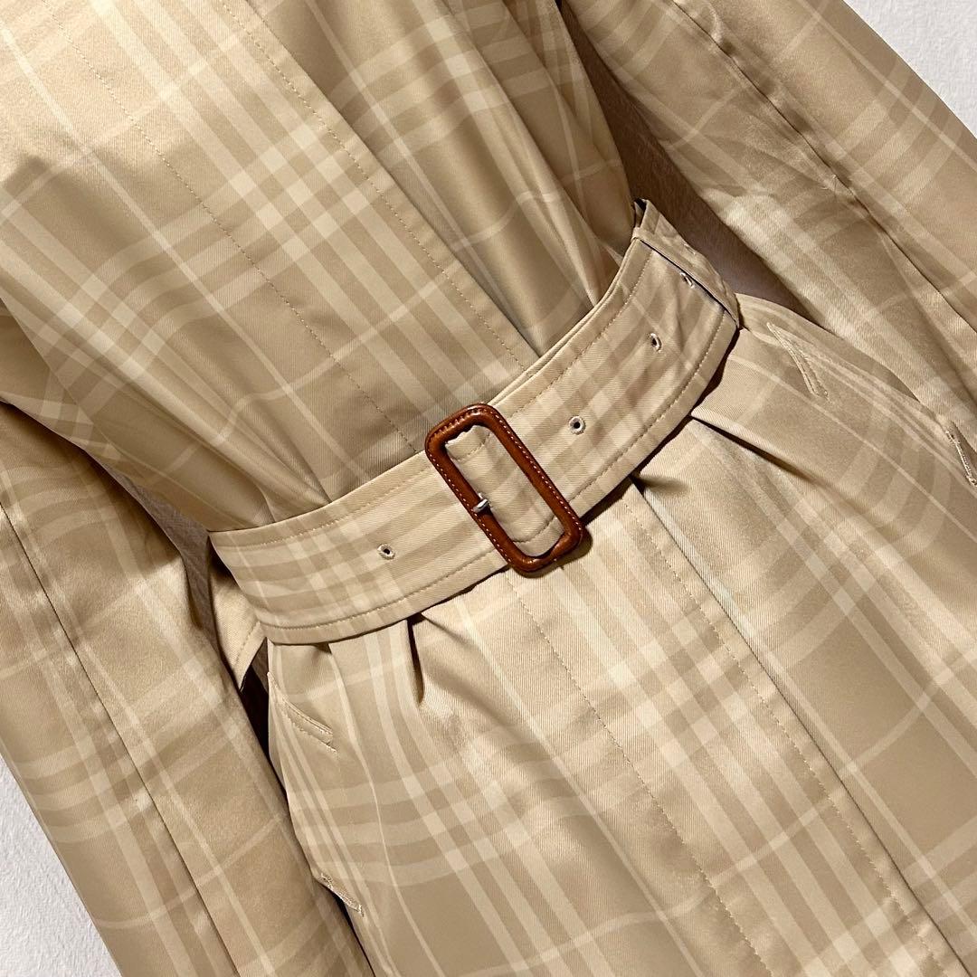 美品 バーバリー ブルーレーベル トレンチコート ジャケット チェック柄 コート