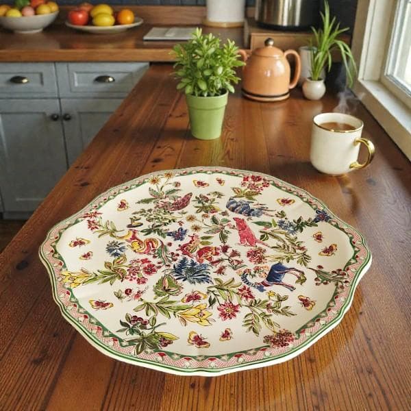 ジアン GIEN ジャルダンイマージュ ガトープラダー 大皿 33センチ