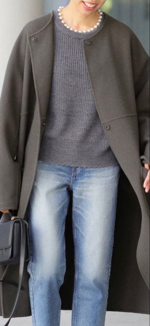 IENA イエナ　ノンミュールジングウールリバーコート36