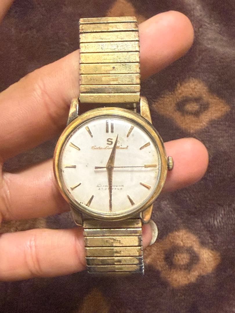 Seiko 手巻き時計 ゴールド シルバー