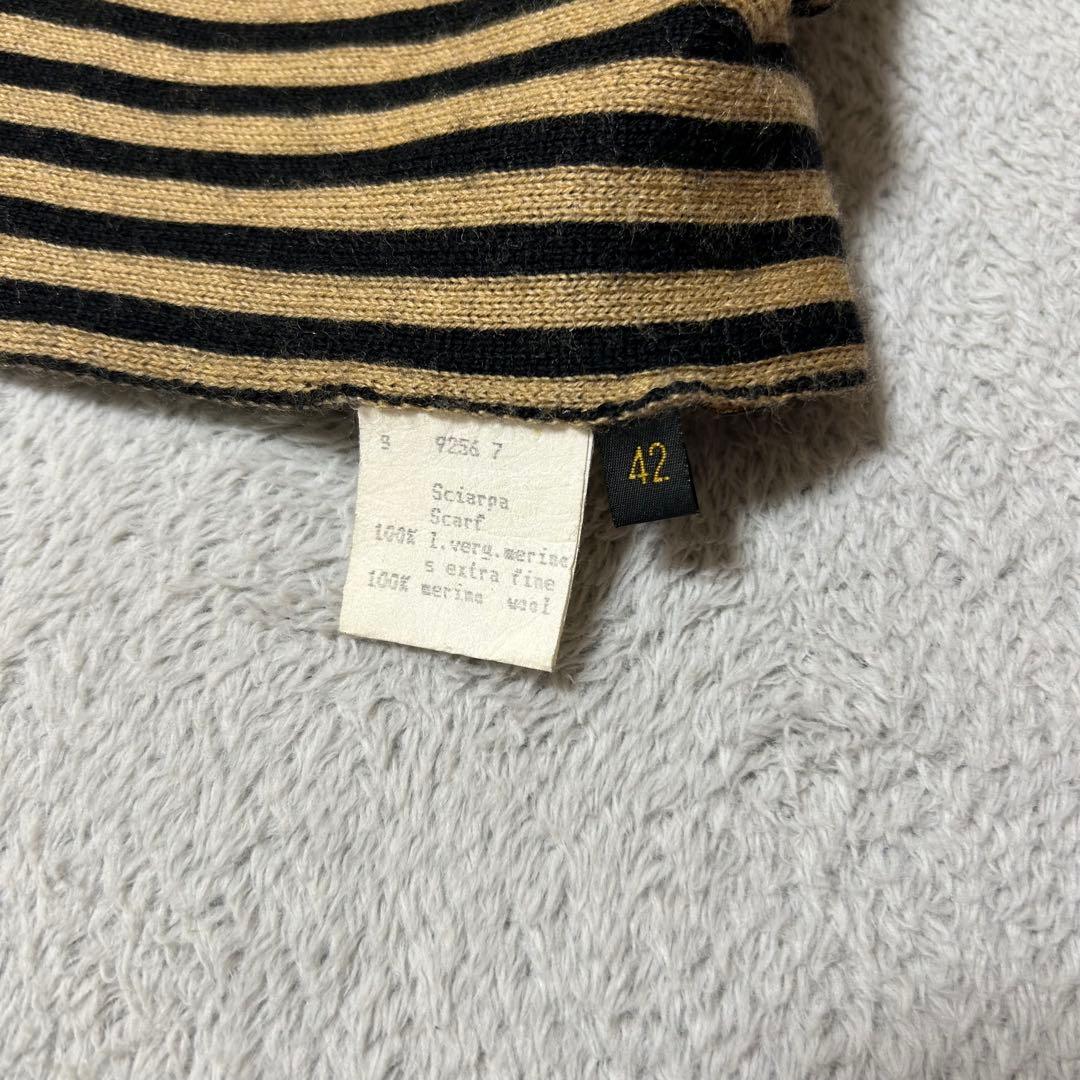 FENDI ズッカ柄マフラー ストール メリノウール100%