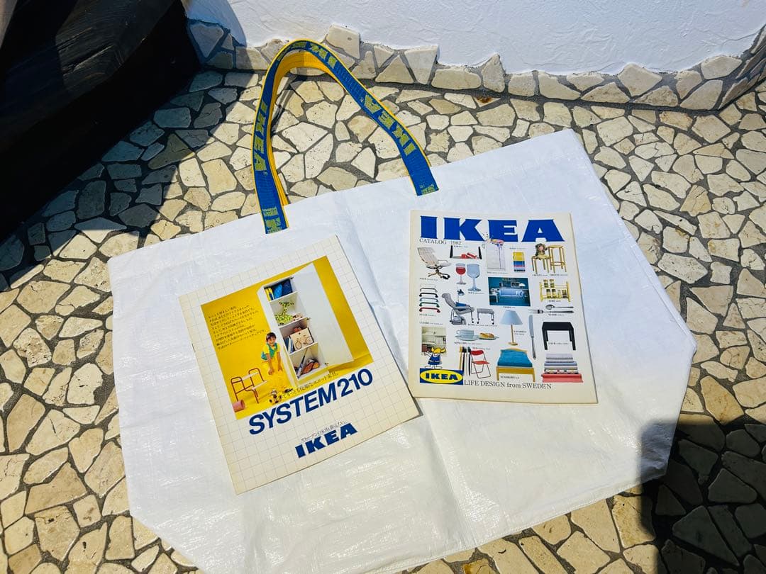 レア‼️43年もの‼️IKEA 家具カタログ(当時のもの) ＋白トートバッグ　美品‼️