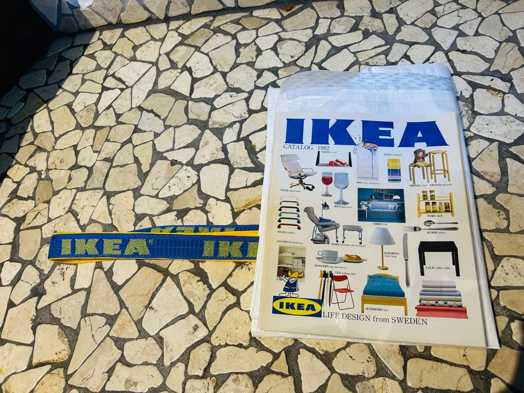 レア‼️43年もの‼️IKEA 家具カタログ(当時のもの) ＋白トートバッグ　美品‼️