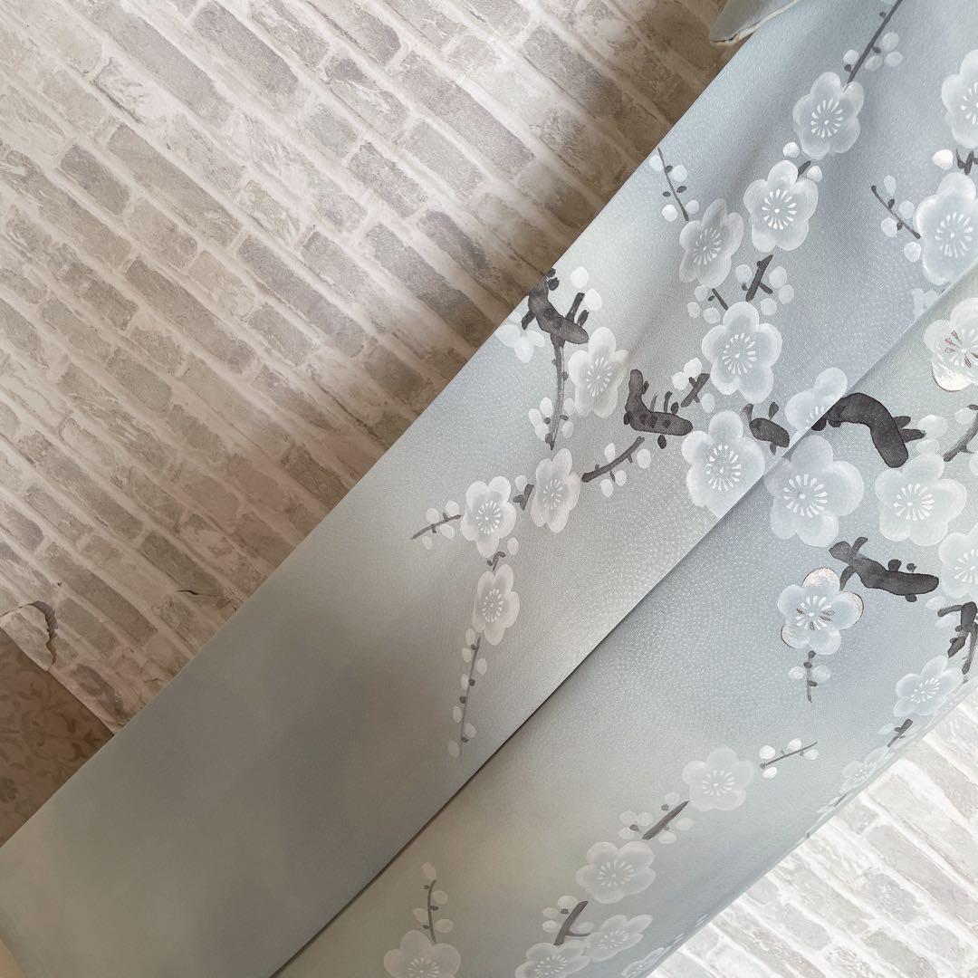 訪問着　フルセット　桜の木　手書き　手刺繍　着物　H2