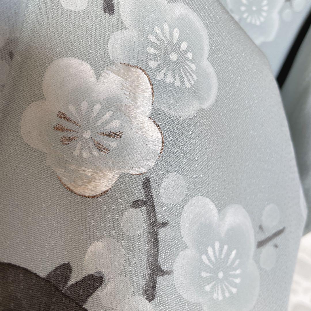 訪問着　フルセット　桜の木　手書き　手刺繍　着物　H2