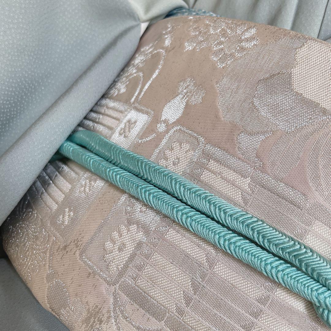 訪問着　フルセット　桜の木　手書き　手刺繍　着物　H2