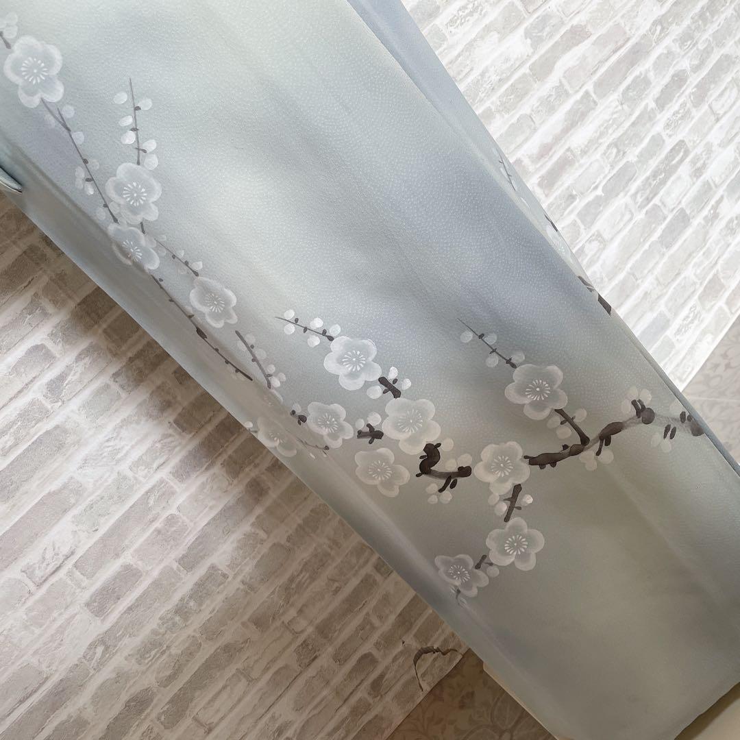 訪問着　フルセット　桜の木　手書き　手刺繍　着物　H2