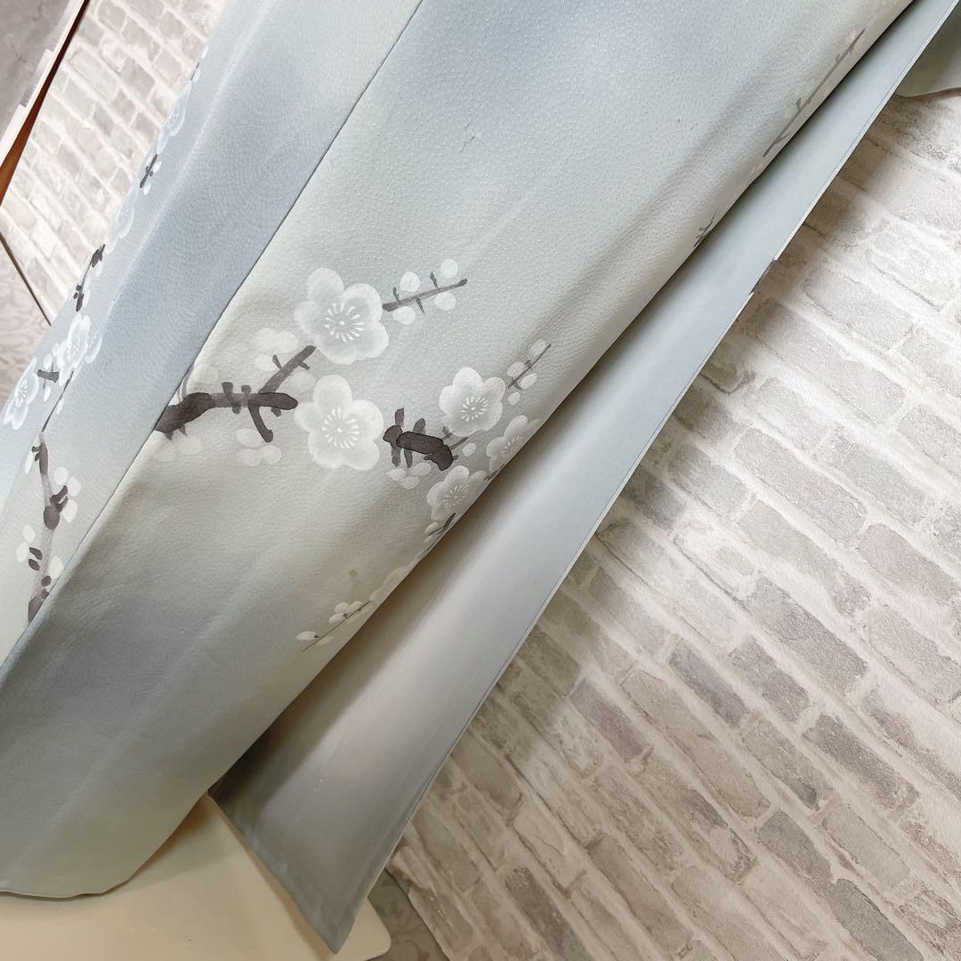 訪問着　フルセット　桜の木　手書き　手刺繍　着物　H2