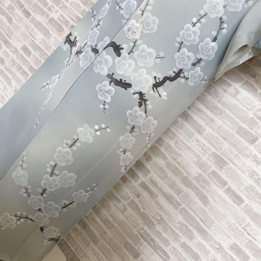 訪問着　フルセット　桜の木　手書き　手刺繍　着物　H2