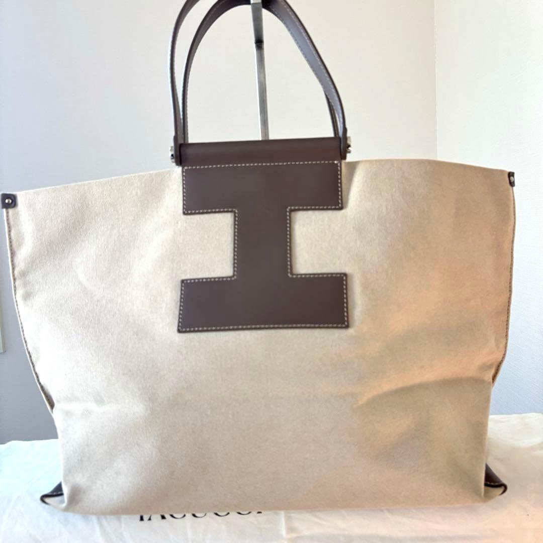 専用イアクッチ　トートバッグ　牛革　ソルベット L 大判L ブラウン 人気