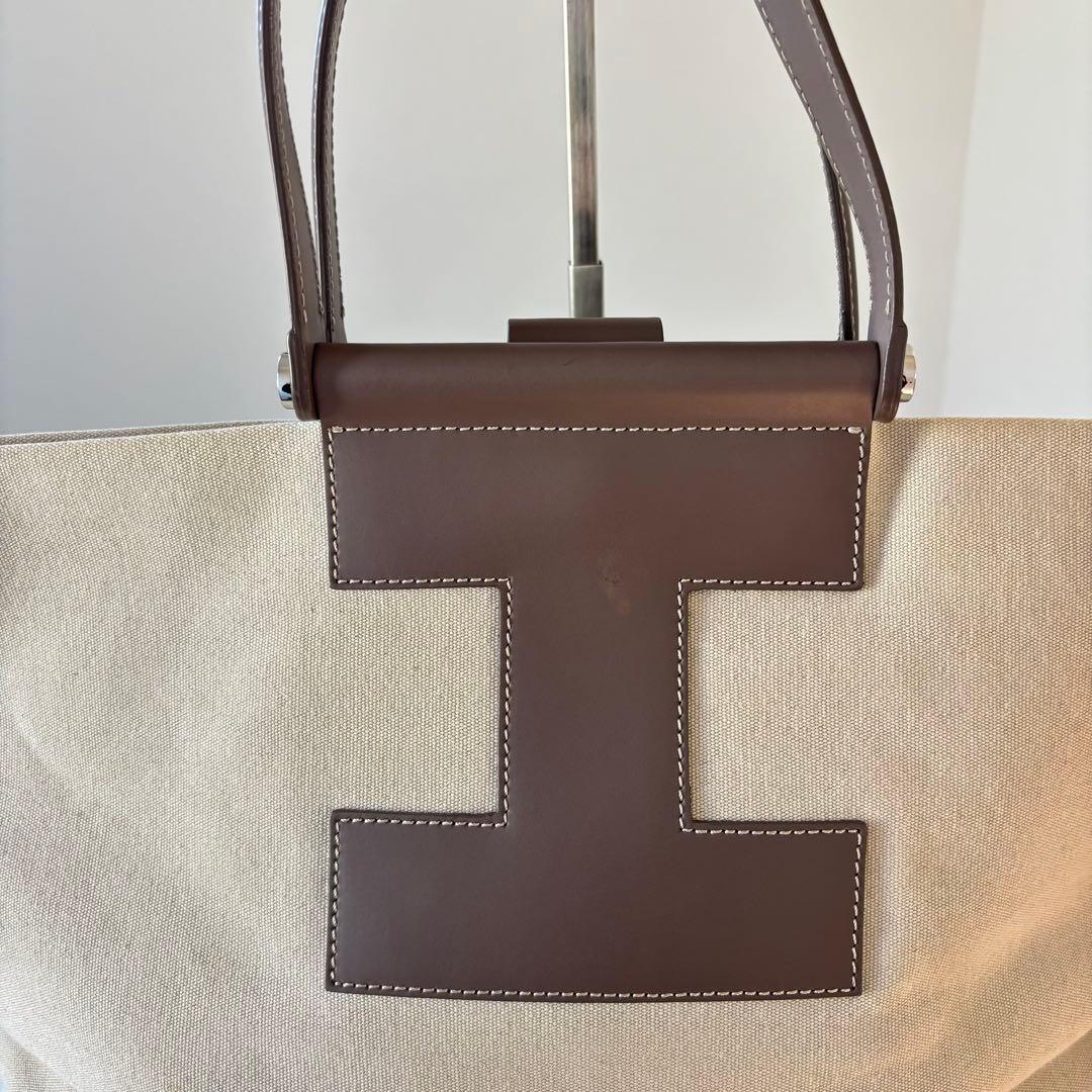 専用イアクッチ　トートバッグ　牛革　ソルベット L 大判L ブラウン 人気