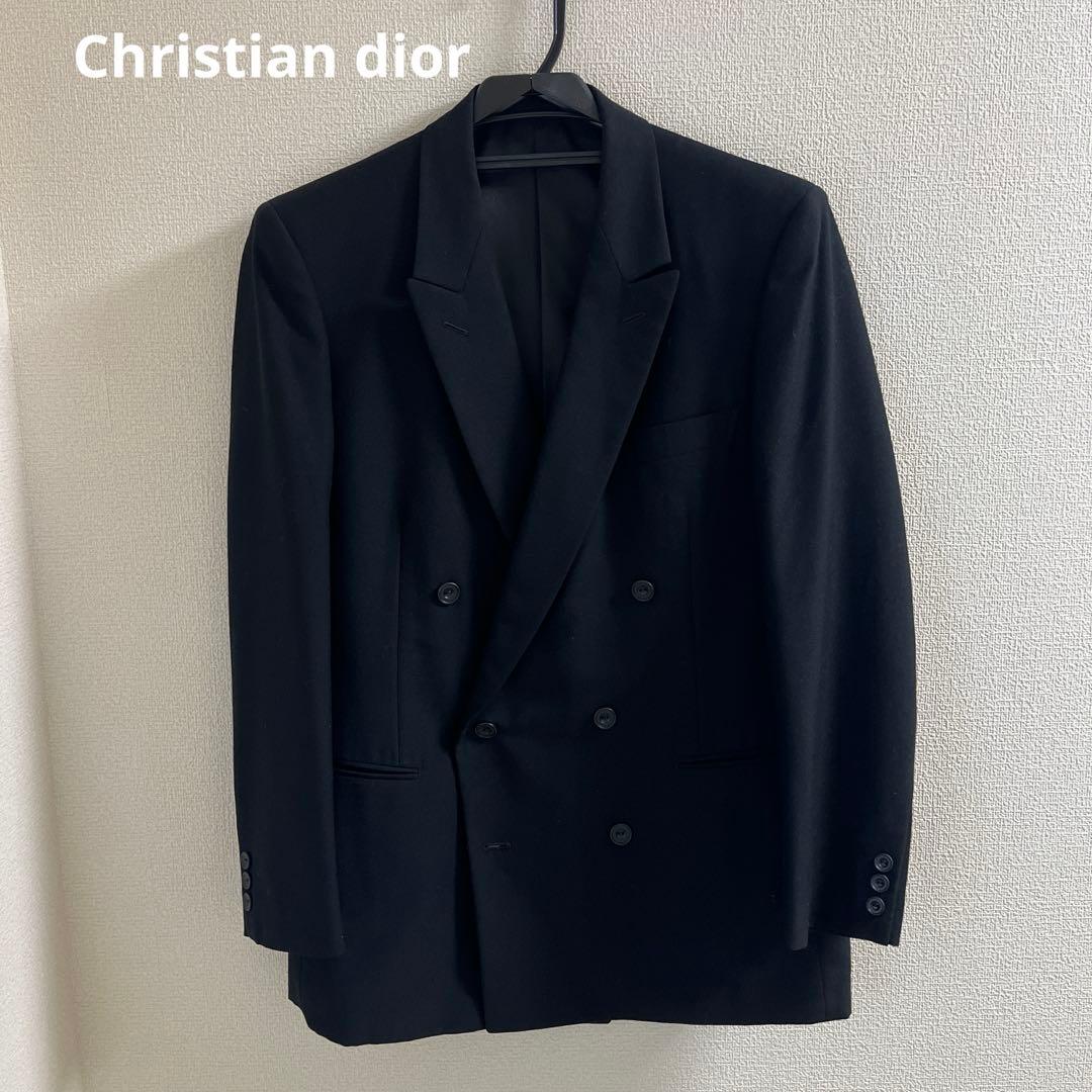 極美品！Christian Dior　ダブルスーツセットアップ　ブラック