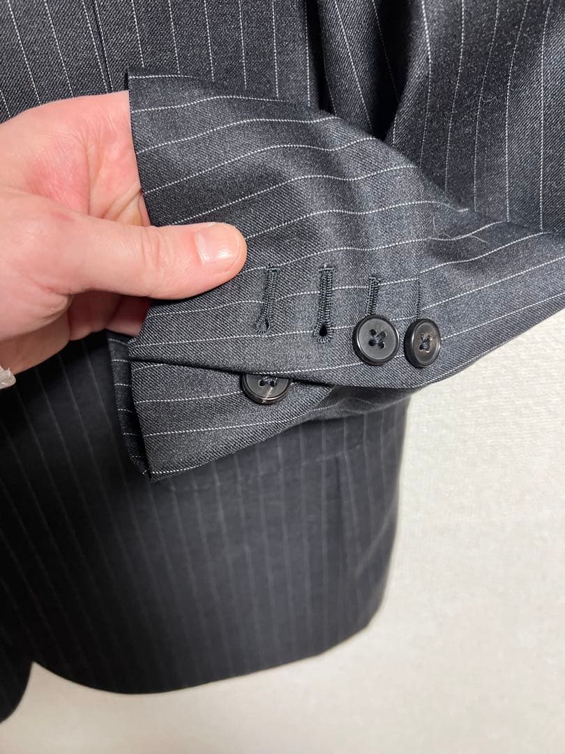 未使用級 カノニコ オーダースーツ 3ピース美品 XL相当