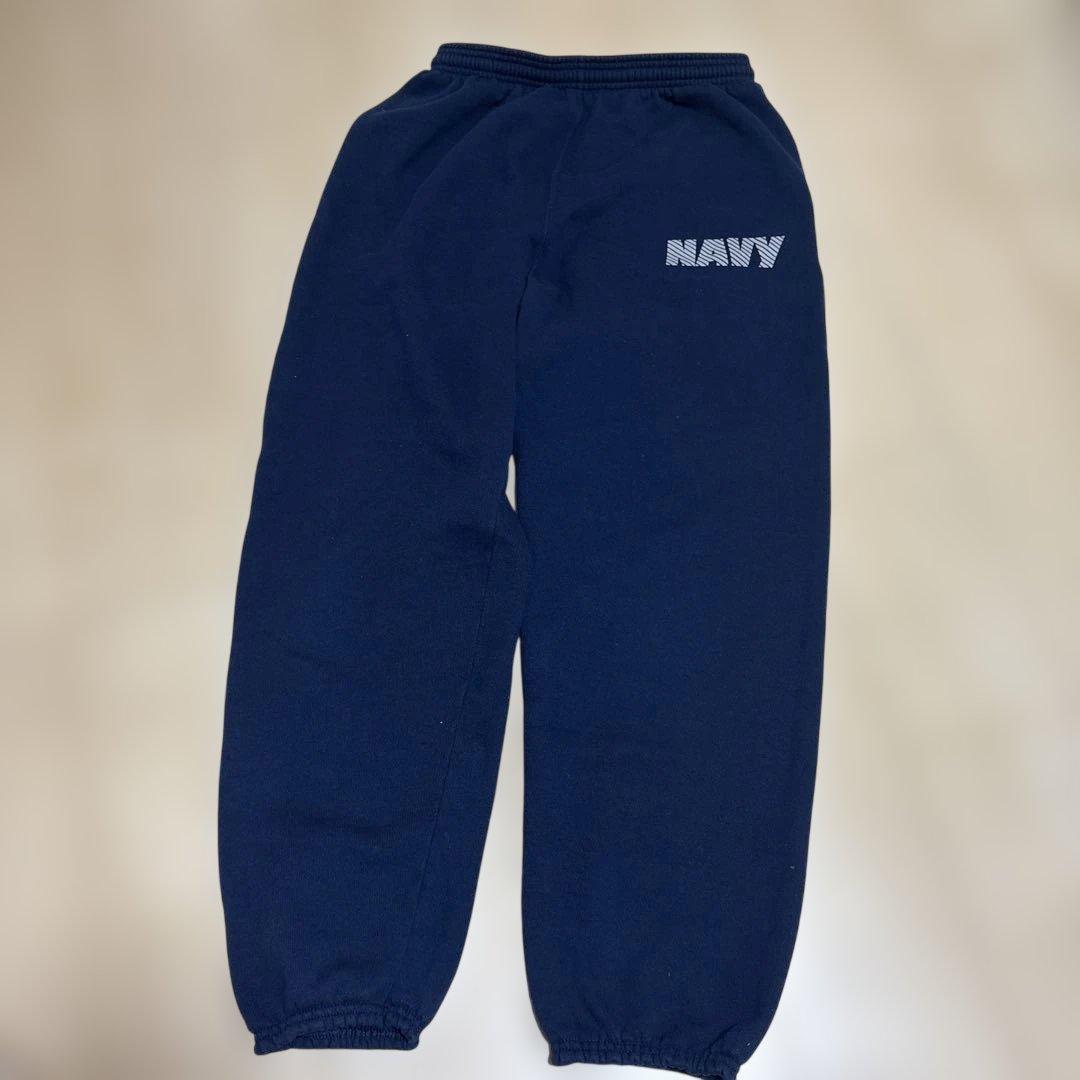 米軍放出品　U.S. NAVY フード付きスウェット Mサイズ 上下セット