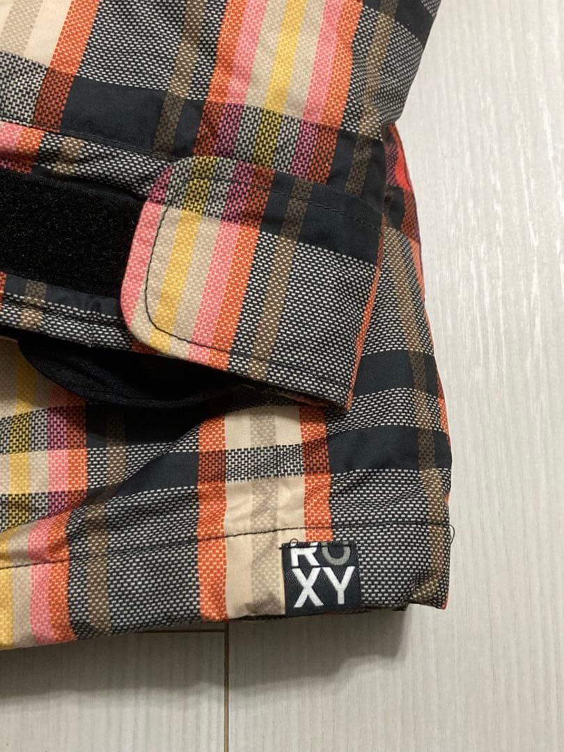 ROXY スノーボード(スキー)ウェアセット 上はM、下はSサイズ チェック柄