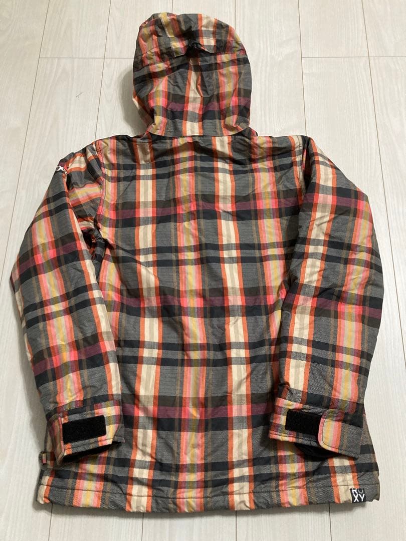 ROXY スノーボード(スキー)ウェアセット 上はM、下はSサイズ チェック柄