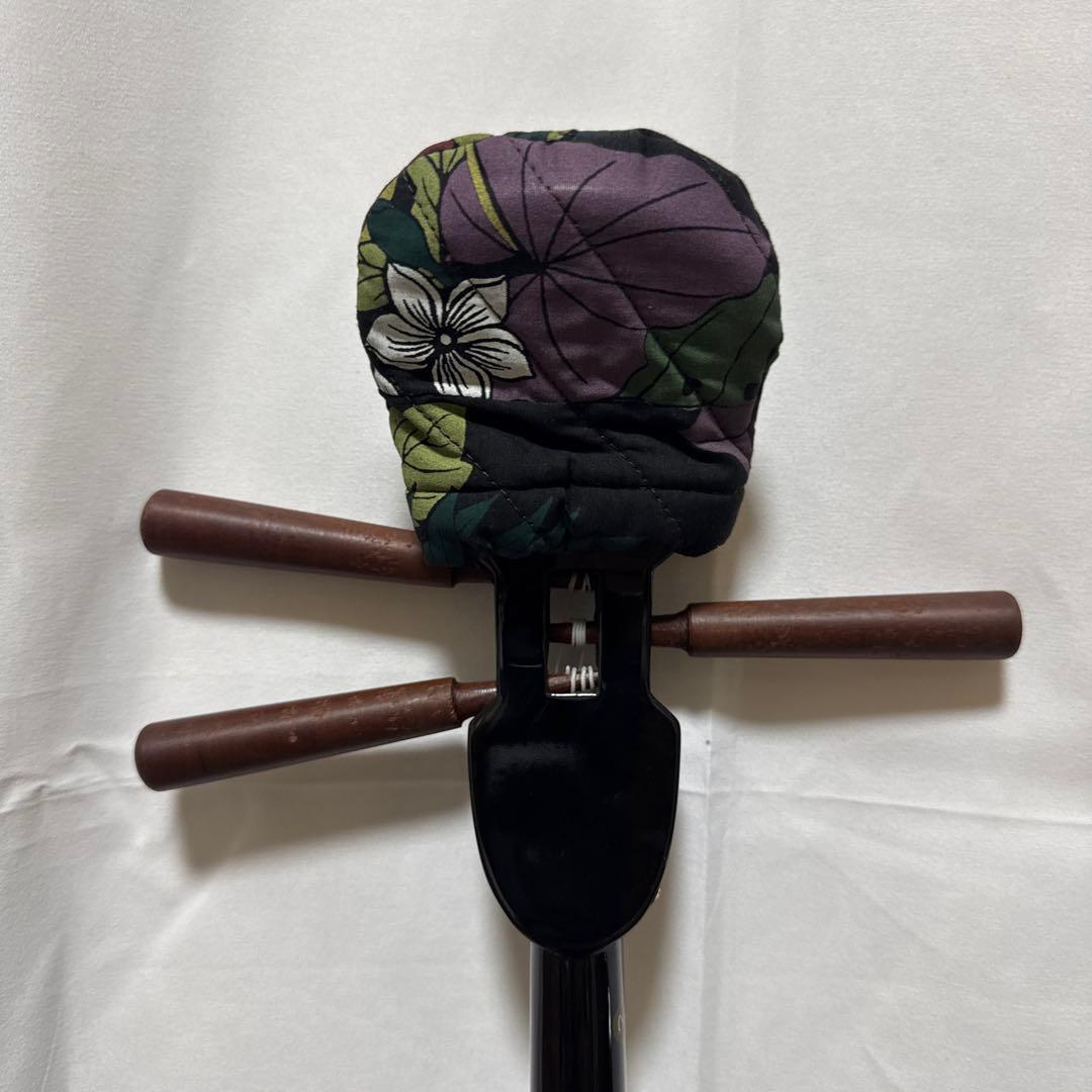 B076 沖縄 三線 蛇三線 人工皮 蛇柄 三味線 和楽器 ケース 付き