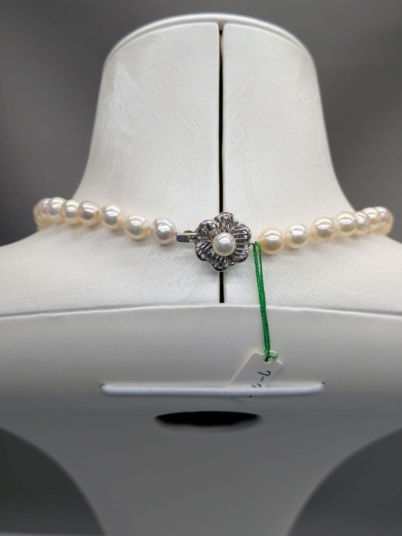 あこや本真珠 2way ロングパールネックレス 7-7.5mm　本真珠保証