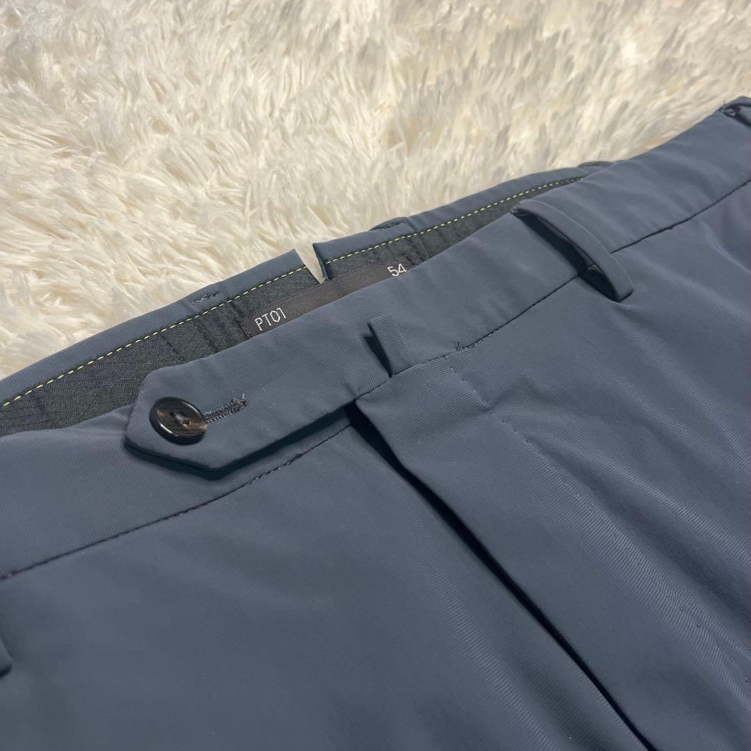 PT01 ポリエステル ストレッチパンツ size54 グレー