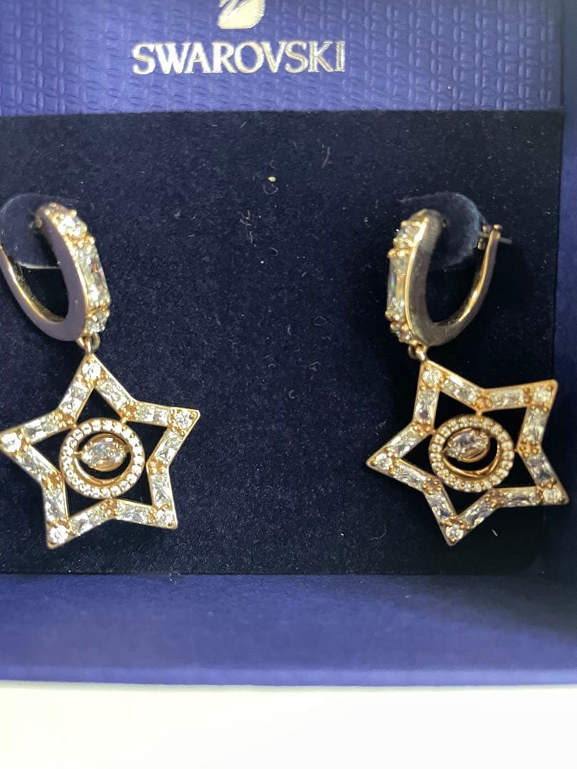 SWAROVSKI スワロフスキー Stella フープピアス