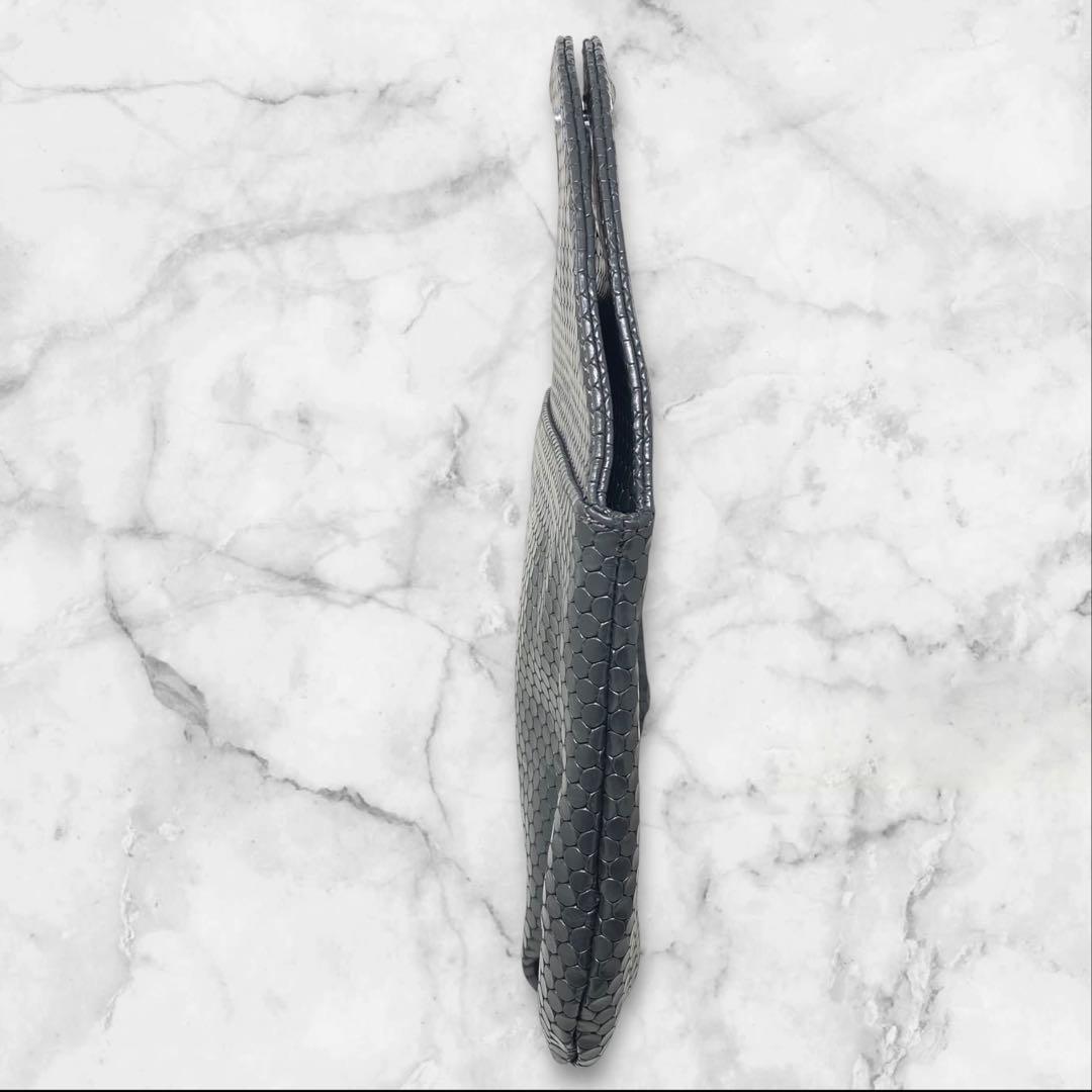 未使用 ヒロコハヤシ カルディナーレ クラッチバッグ チャコールグレー バッグ