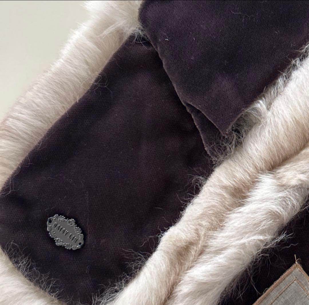 FOXEY定番 チンチラ タイ マフラー Fur s Stole 人気カプチーノ