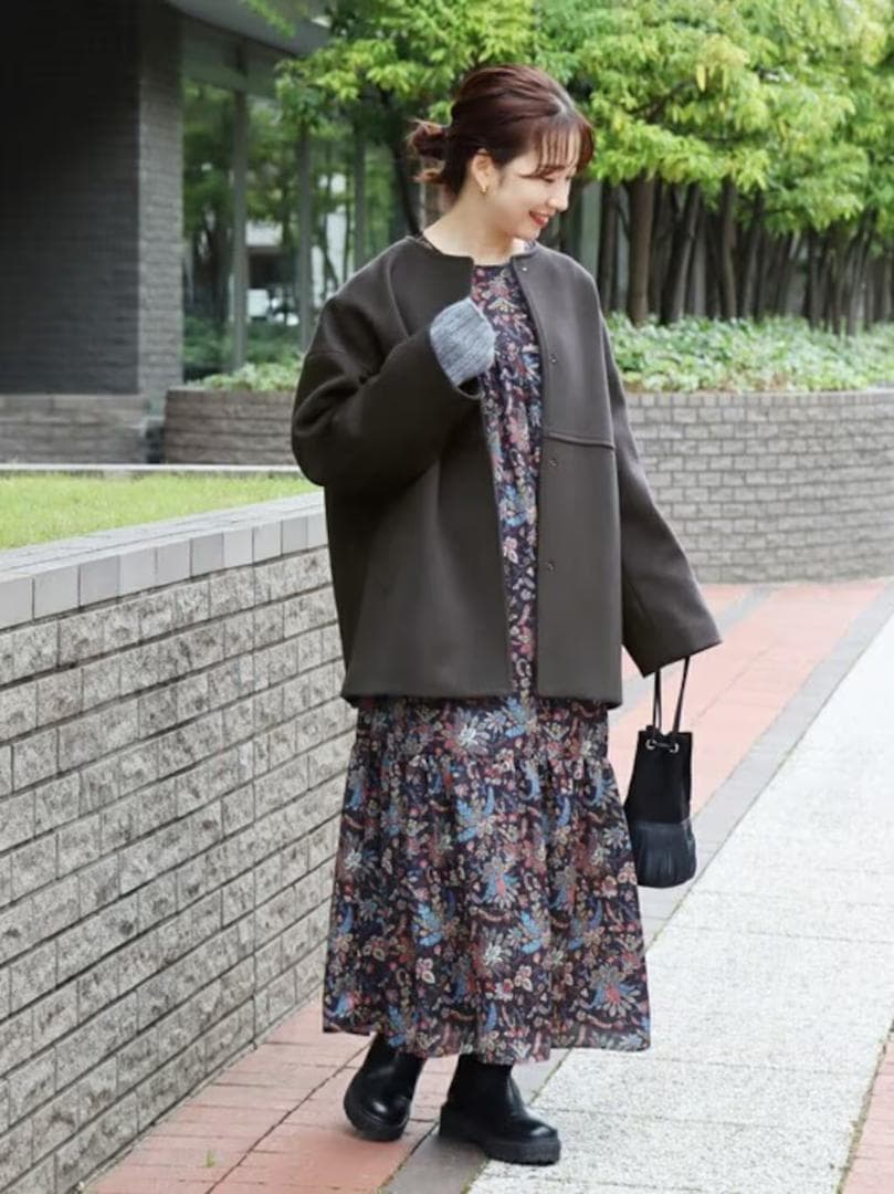 良品 ジャーナルスタンダード スーパー140ビーバーノーカラーショートコート