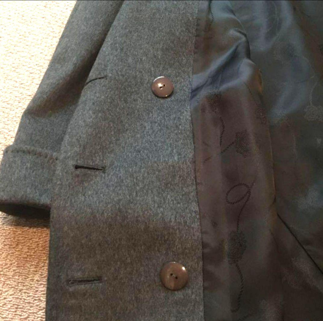 美品 レリアン カシミヤ100%チェスターコート 大きめゆったりサイズ