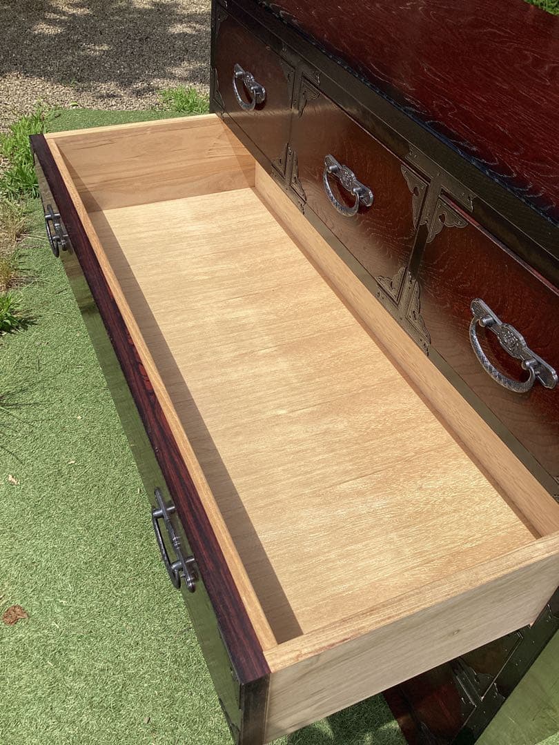 時代箪笥　民芸箪笥　収納家具　整理箪笥　装飾金具　和箪笥