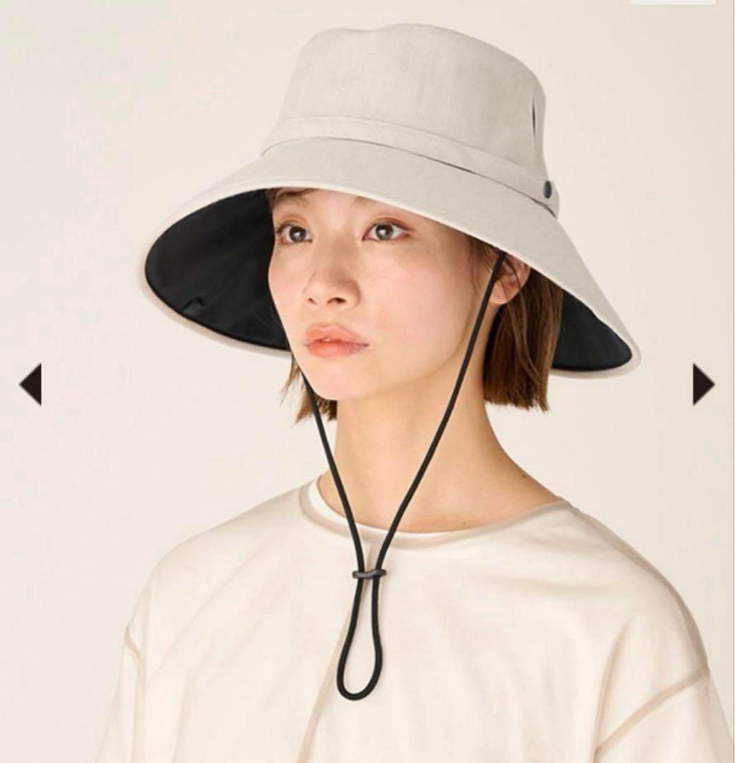 【美品】SUN BARRIER 100 ウィンドハット　アイボリー　Lサイズ