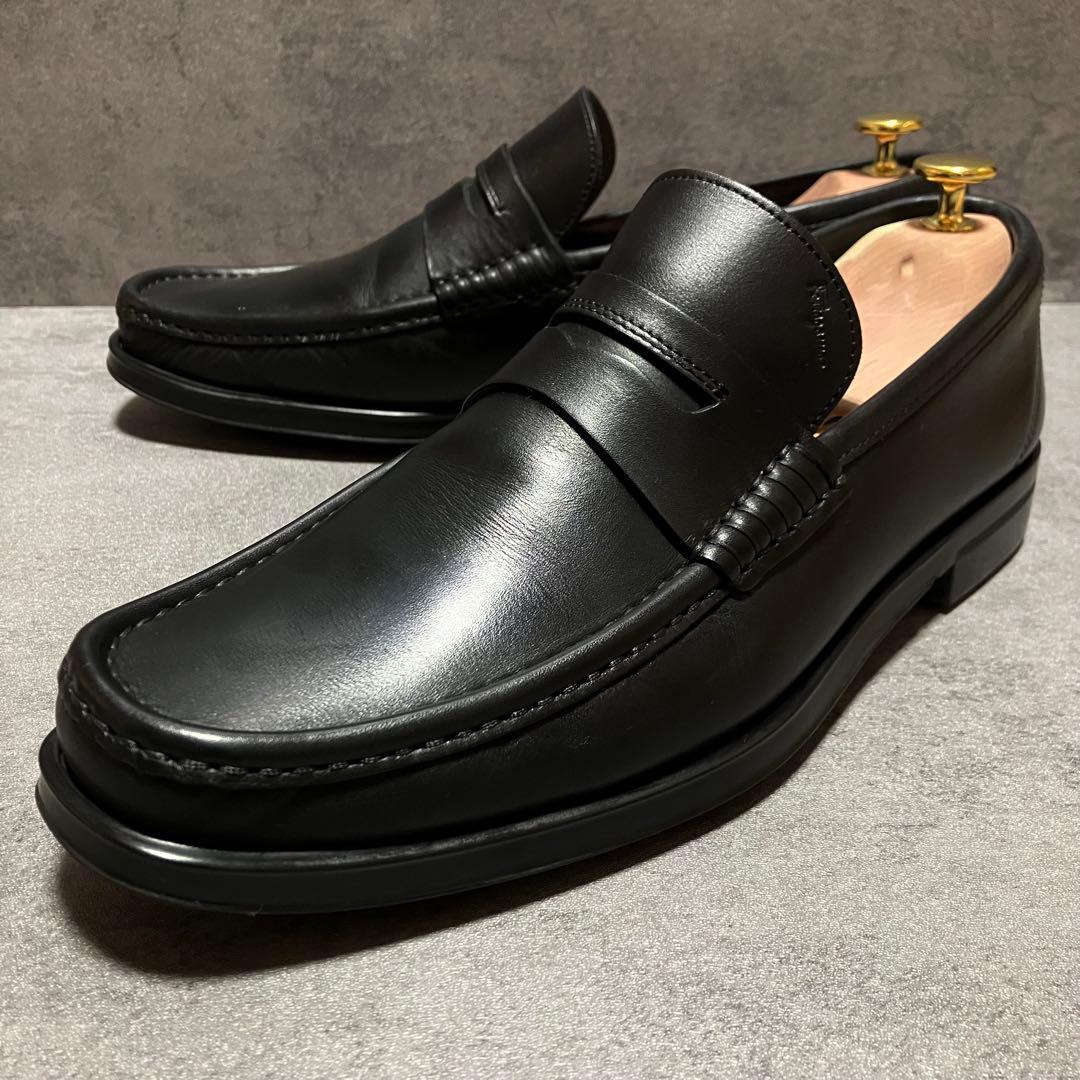 美品　フェラガモ　ローファー　スリッポン　ガンチーニ　ブラック　2198