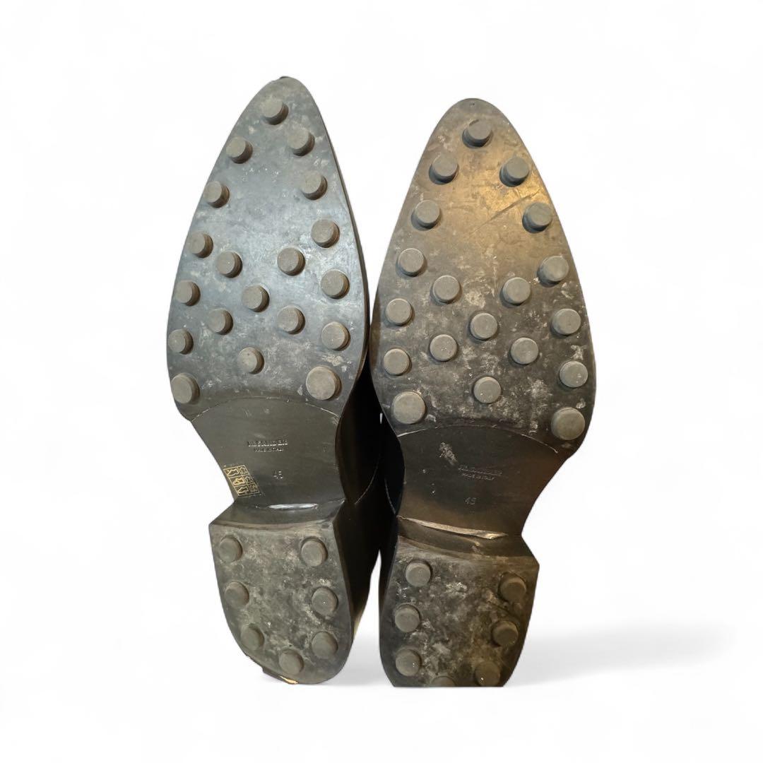 JIL SANDER 黒 ポインテッドトゥローファー