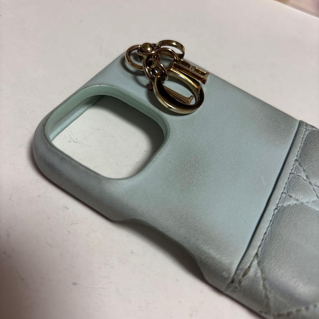 DIOR iPhone15ケース　水色
