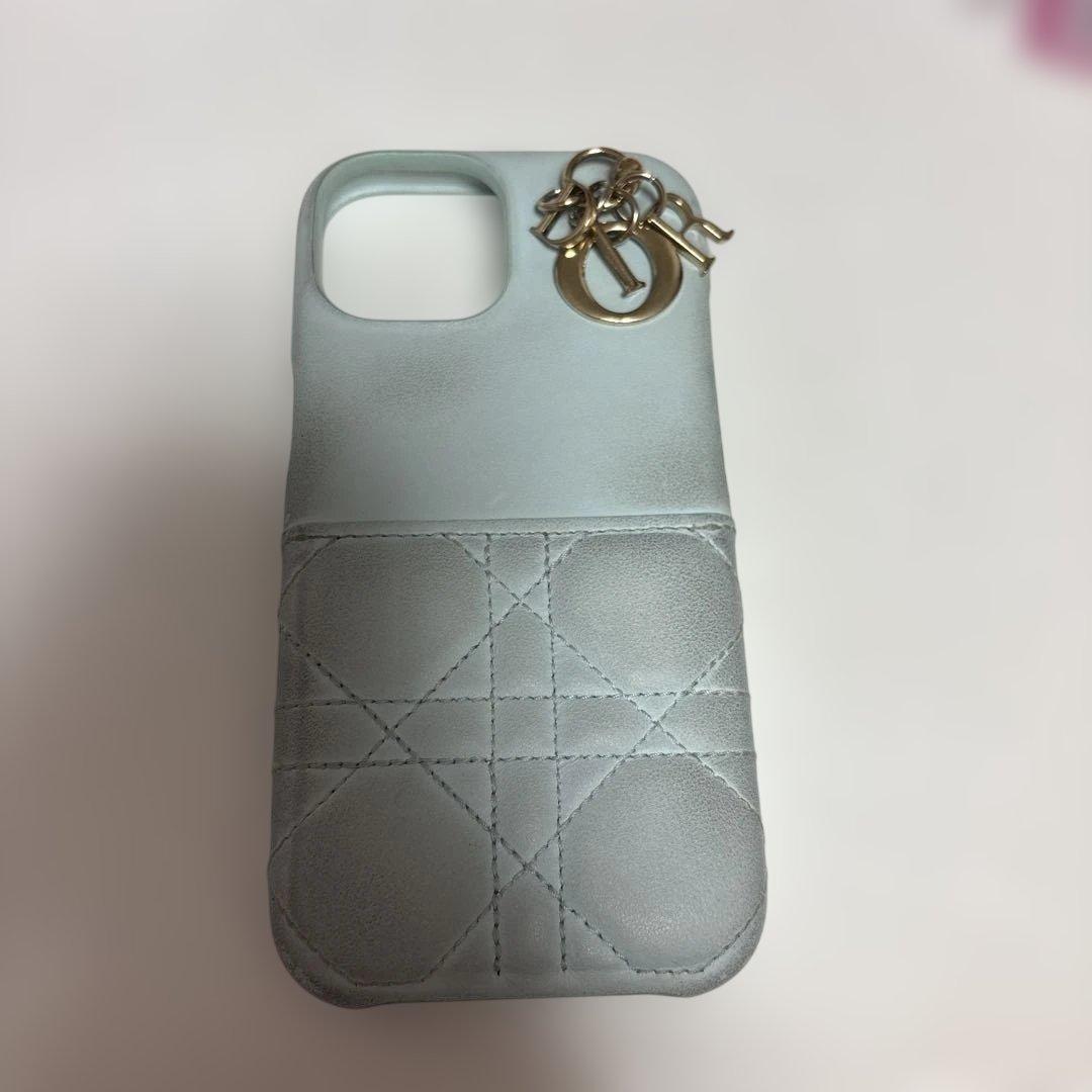 DIOR iPhone15ケース　水色