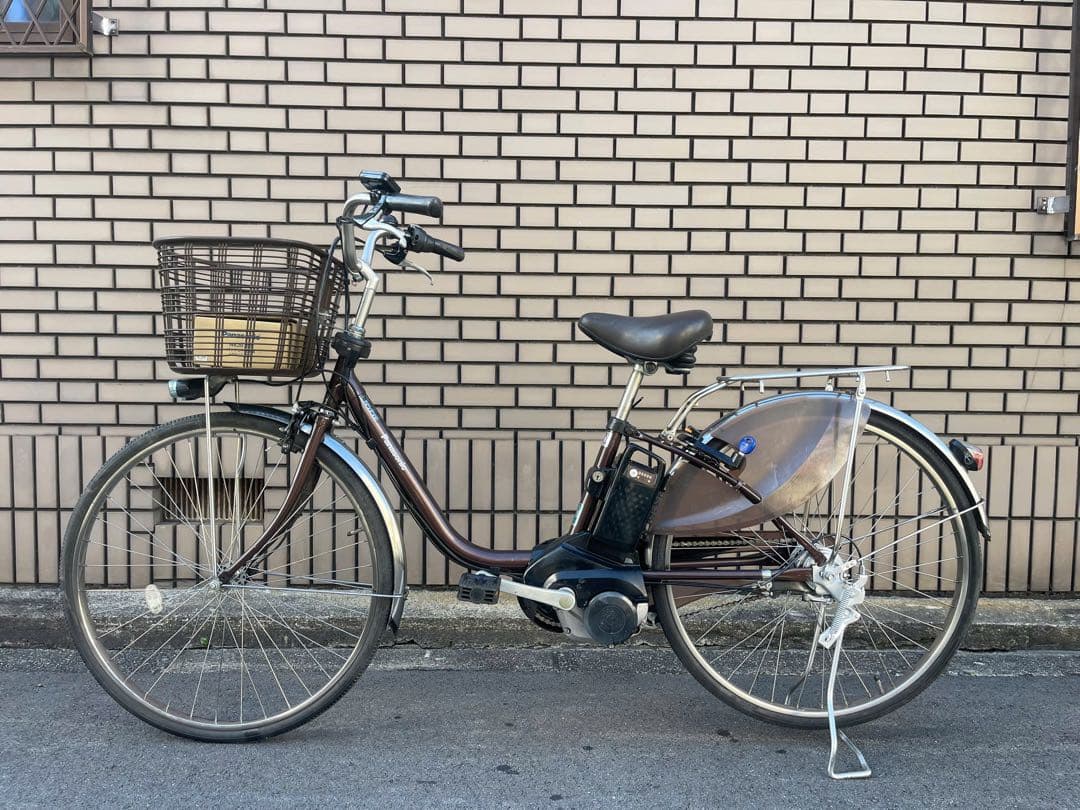 16Ah パナソニック電動アシスタント自転車26インチ。充電器箱付き