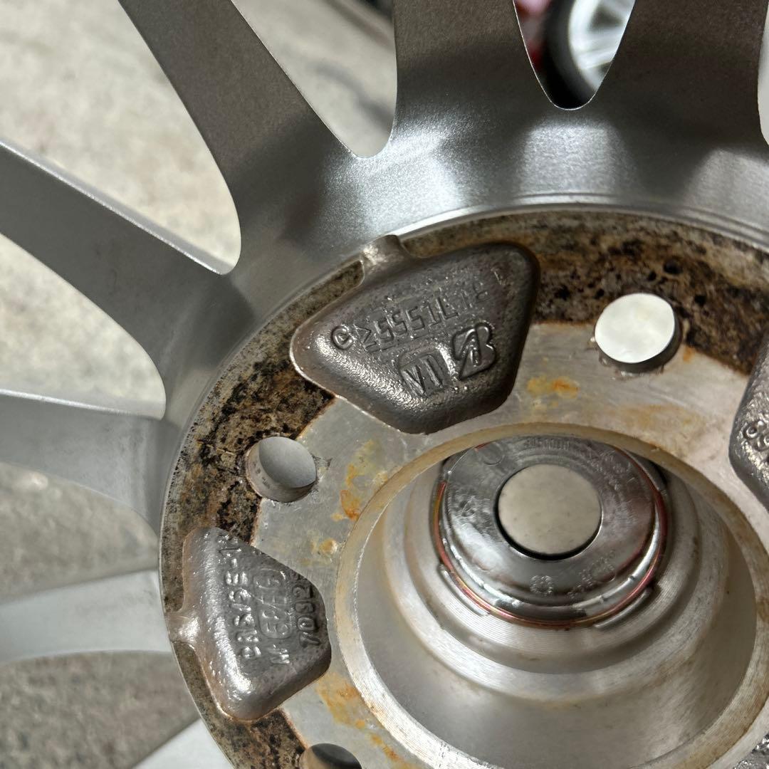 枠② 送料込 17インチ シルバー多スポークホイール4個セット