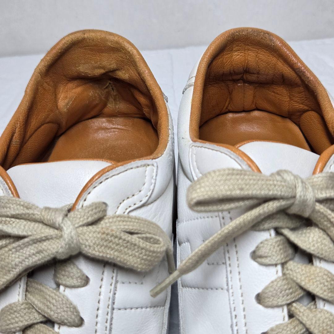 HERMES スニーカー ホワイト 37(23.5cm) Hロゴ