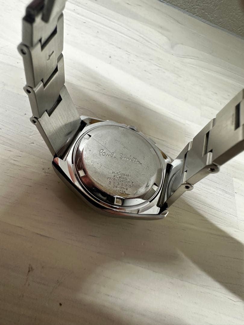 【希少】ポールスミス　腕時計　クロノグラフ　ブルー　ピンク