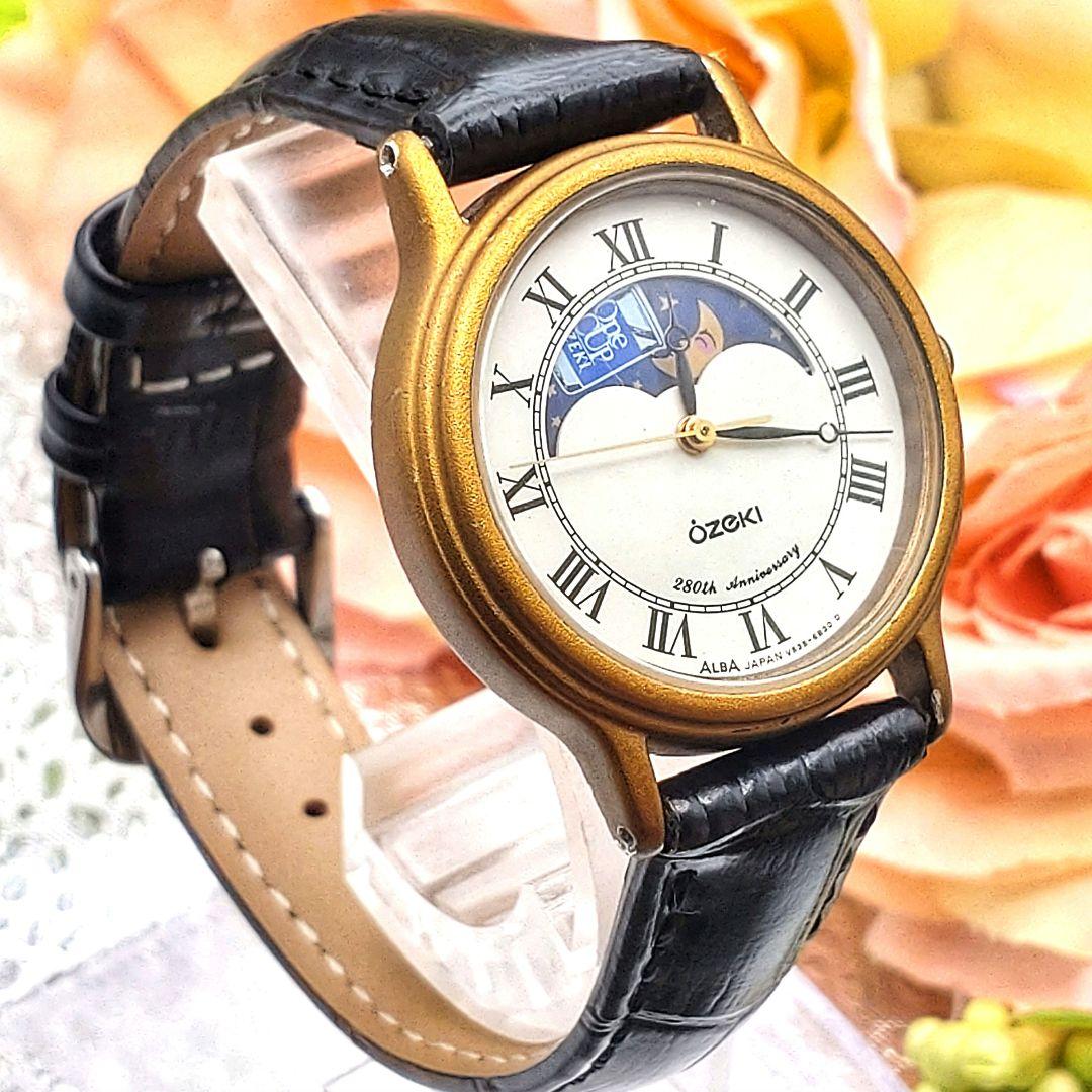 280周年限定 OZEKI SEIKO　コラボ腕時計　 ムーンフェイズ稼働品