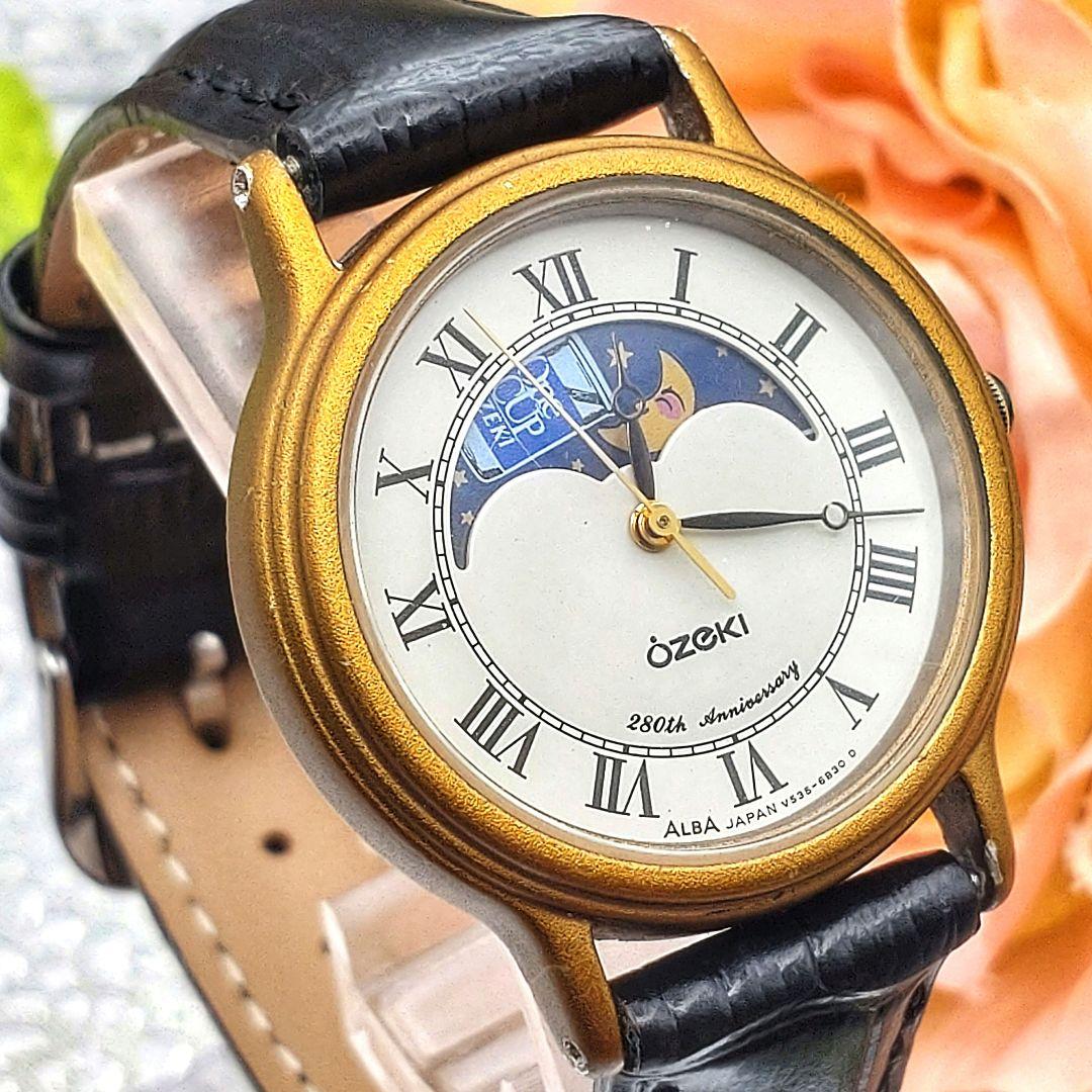280周年限定 OZEKI SEIKO　コラボ腕時計　 ムーンフェイズ稼働品