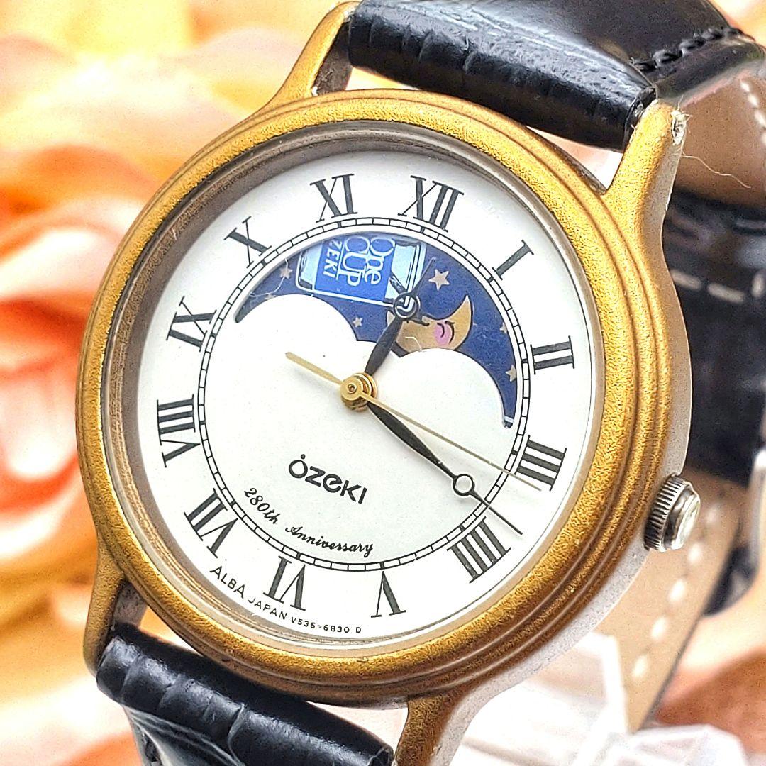 280周年限定 OZEKI SEIKO　コラボ腕時計　 ムーンフェイズ稼働品