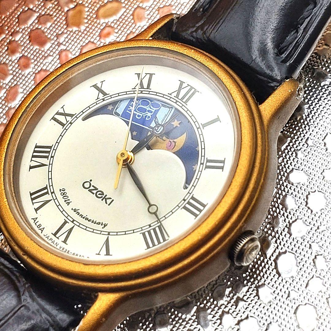 280周年限定 OZEKI SEIKO　コラボ腕時計　 ムーンフェイズ稼働品
