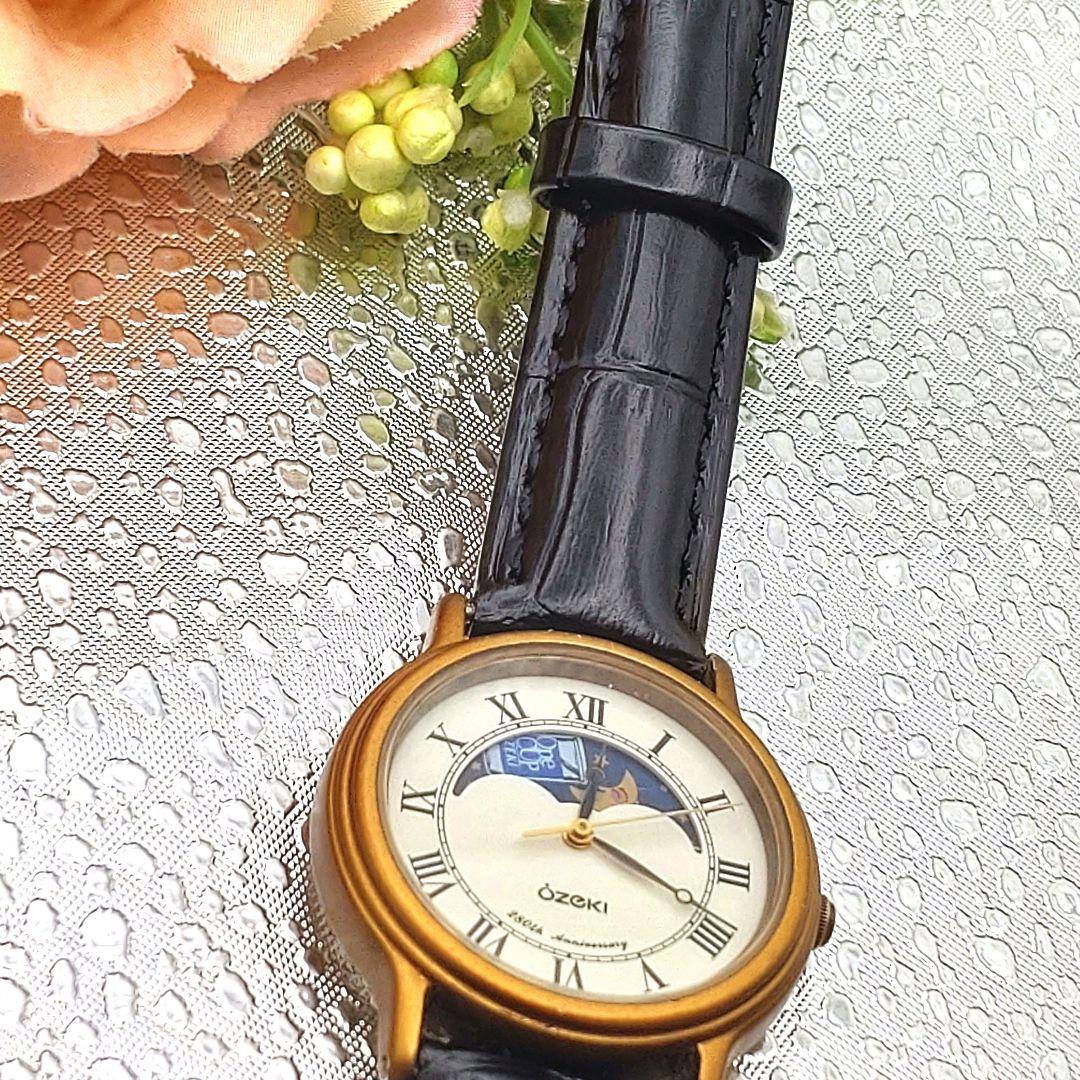 280周年限定 OZEKI SEIKO　コラボ腕時計　 ムーンフェイズ稼働品