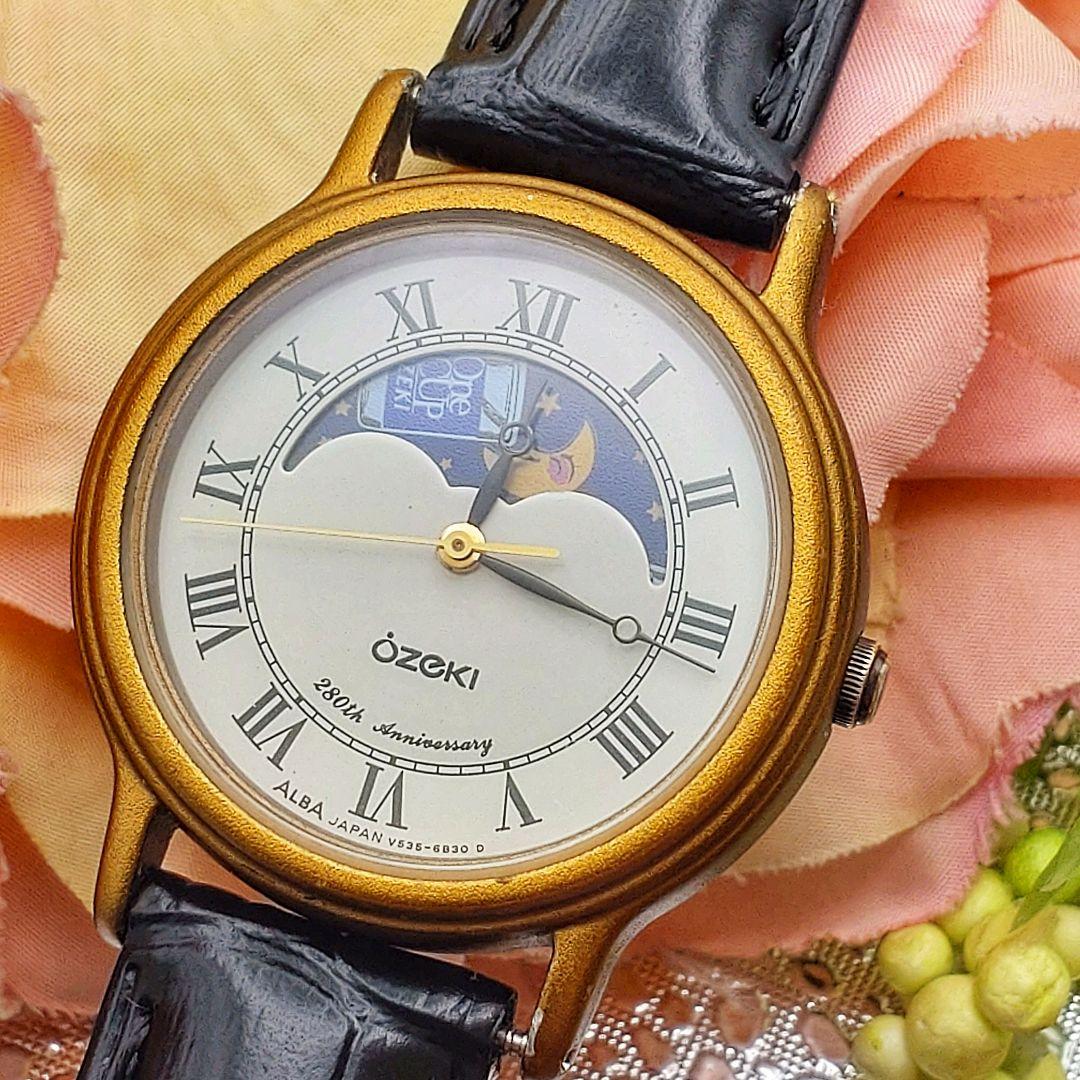 280周年限定 OZEKI SEIKO　コラボ腕時計　 ムーンフェイズ稼働品