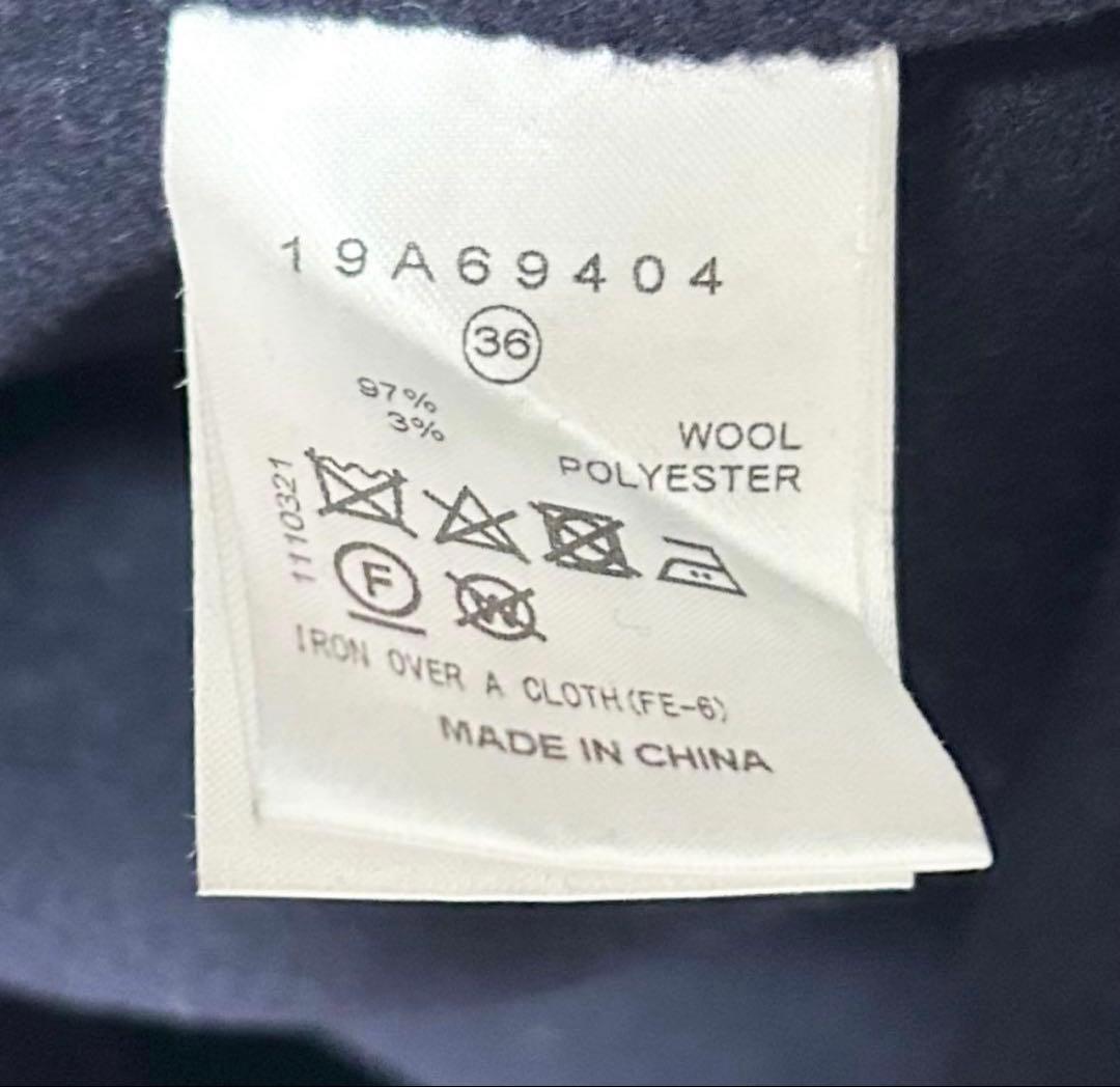 ルシェルブルーフードダブルフェイスコート