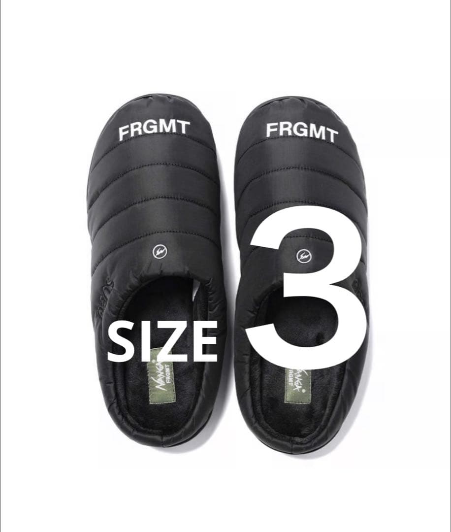 NANGA×FRAGMENT×SUBU ウィンターサンダル ブラック サイズ3