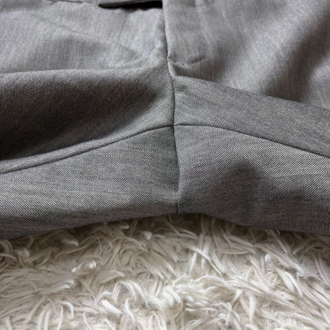 未使用級　トムブラウン　高級　ウールモヘヤ　スラックス　トリコロール　グレー　3