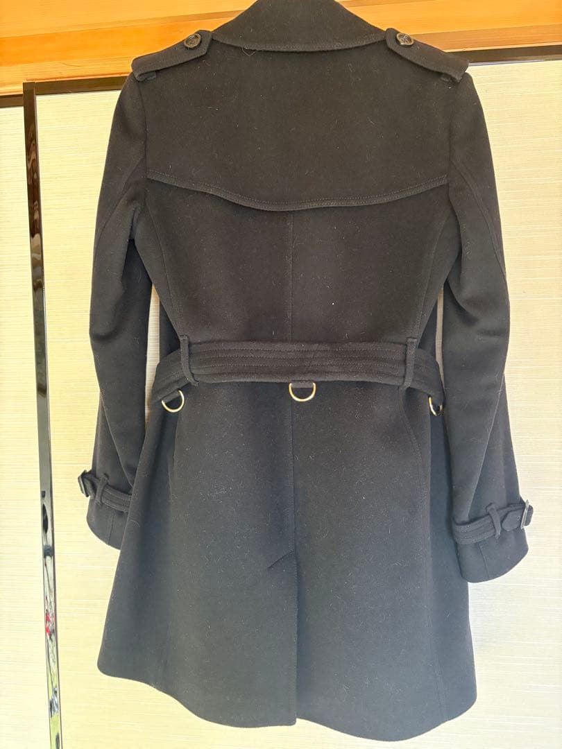 Burberry ブラック ピーコート 38サイズ　レディース超美品